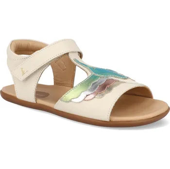 Dívčí sandály Barefoot dětské sandály Tip Toey Joey - Hummingbird tapioca boreal white dream krémové Velikost: 33