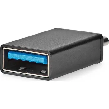 Elektrická zásuvka Nedis CGB64915BK Redukce, adaptér, zástrčka USB-C, zásuvka USB, rozhraní USB 3.0, černá CCGB64915BK