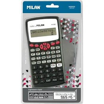 Kalkulačka Kalkulačka MILAN M240 Red - vědecká 10+2 místná