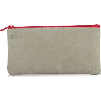 Penál Pouzdro na pera MILAN 2-kapesní kožené, červené