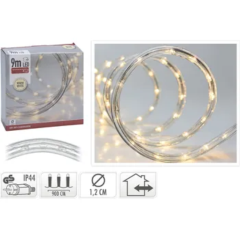 Vánoční dekorace Světelný řetěz LED v teplé bílé barvě, délka 9 m, venkovní. použití, 230V
