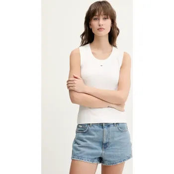 Top Tommy Jeans DW0DW20673 bílá 00X, vel. S