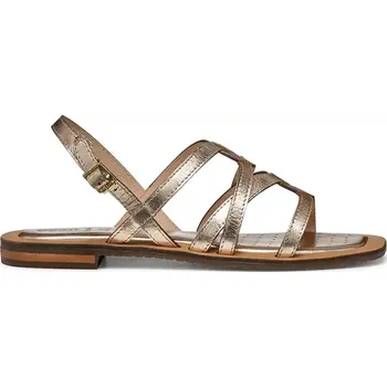 Dámské sandále Kožené sandály Geox D SOZY QC dámské, zlatá barva, D55YFA 000N6 C2012 D55YFA.000N6.C2012 GLD, EUR 38