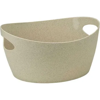 Úložný box BOTTICHELLI L 15l džber na prádlo, hračky, na osázení kytek.. béžový Organic KOZIOL (barva-organic béžová)
