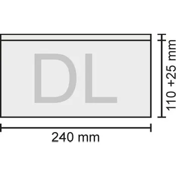 Obálka Obálka DL transportní 240 x 110 + 25 mm, bal / 100 ks