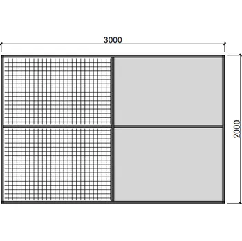 Plot Hliníkový rám s výplní RVP7 Esafort 19 x 19 x 1,45 mm Stříbrná