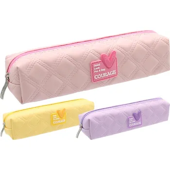 Penál Penál pro dívky Courage, prázdný (mix 3 barev) PU