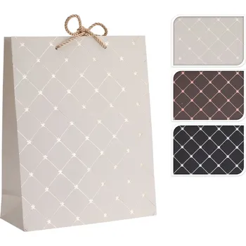 Dárková taška s křížovým vzorem, malá (3 barvy)