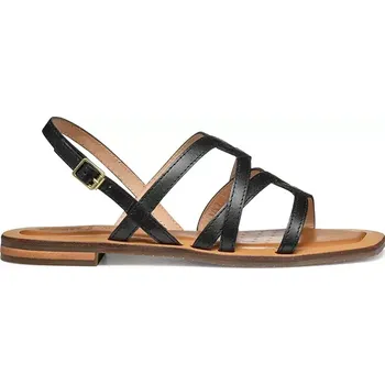 Dámské sandále Kožené sandály Geox D SOZY QC dámské, černá barva, D55YFA 0001J C9999 D55YFA.0001J.C9999 99X, EUR 39