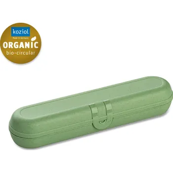 Příbor KLIKK ETUI pouzdro na příbory,psací potřeby Zelená ORGANIC KOZIOL (barva-popelavě šedá)