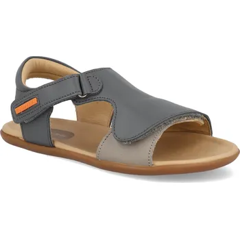 Dívčí sandály Barefoot dětské sandály Tip Toey Joey - Boom slate blue aluminum modré Velikost: 34