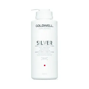 Vlasová regenerace Goldwell Dualsenses Silver 60Sec Treatment stříbrná maska pro blond vlasy 500 ml