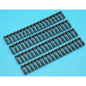 Gumové krytky RIS lišty, 4ks - černé, G&P