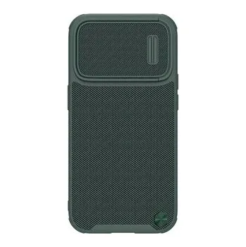 Nillkin Textured S Case etui iPhone 14 Pro pancerny pokrowiec z osłoną na aparat zielony