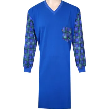 Pánská noční košile Pánská Noční Košile FOLTÝN NK421 Velikost: 6XL, Materiál: Dlouhý rukáv