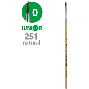 Umělecký štětec Štětec kulatý JUNIOR č. 2 0" 251 Natural
