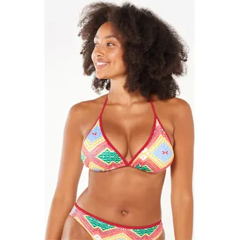 Dámské plavky OLAIAN Dámské plavky horní díl s posuvnými trojúhelníky Mae 44 RŮŽOVÁ|ČERVENÁ