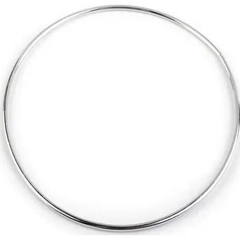 Galanterie Kovový kruh na lapač snů, k dekorování Ø15 cm, nikl