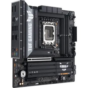 Základní deska ASUS TUF GAMING B860M-PLUS Základní deska, Intel B860, LGA1851, 4× DDR5 DIMM (max. 256GB), 3× M.2, HDMI, DisplayPort, USB-C, mATX 90MB1JW0-M0EAY0