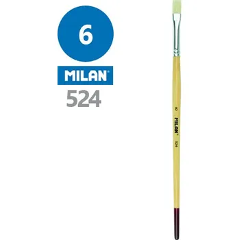 Umělecký štětec Štětec plochý MILAN č. 6 - 524