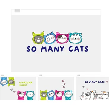 Obal PVC uzavíratelný M&G A5, So Many Cats, mix / 1ks