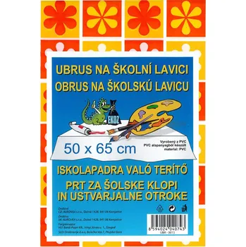 Dětská zástěra Obrus na školní lavice 50x65 cm, mix