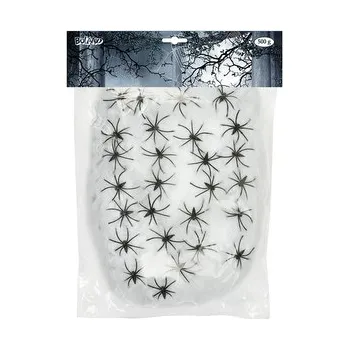 Boland&nbsp;XXL bílá pavučina s 25 pavouky 0,5 kg