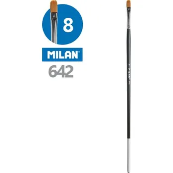 Umělecký štětec Štětec plochý MILAN č. 8 - 642