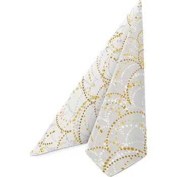 Papírový ubrousek Ubrousky PAW AIRLAID 40x40 cm - Reverse Festive garland