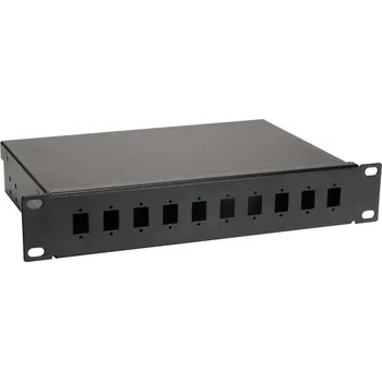 modulární přístroj a rozvaděč Solarix Optická vana FO-10-1-10SCS-B Optická vana, 10", 1U, 10x SC simplex, včetně čela 86010602