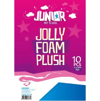 Dekorační plyš A4 EVA 10 ks modrý tloušťka 2,3 mm