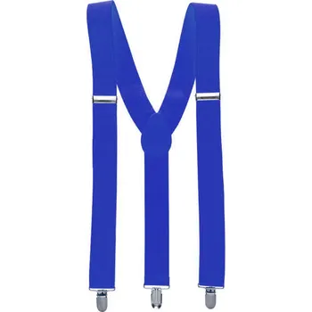 Karnevalový doplněk Modré kšandy na kalhoty (šle)