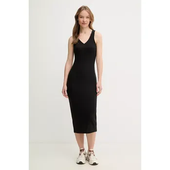 Dámské šaty Šaty Calvin Klein Jeans černá barva, maxi, J20J225282 99X, vel. S