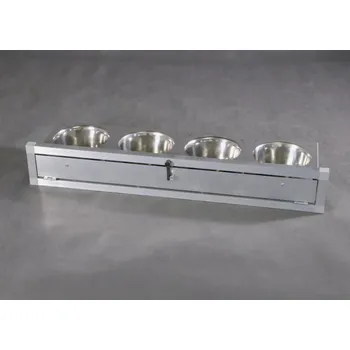 Miska pro psa Výsuvný krmný pult se čtyřmi miskami 800 ml