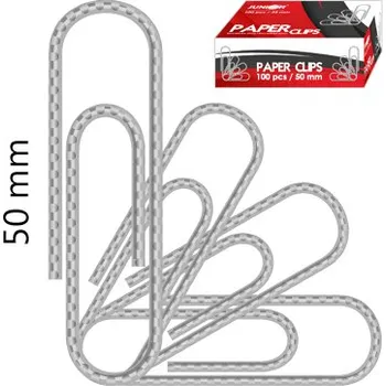 Průmyslová sponka Spony vrúbkované/poniklované JUNIOR, 50 mm/100 ks