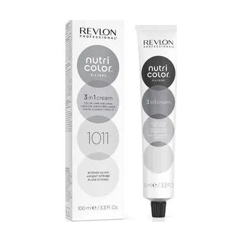 Barva na vlasy Revlon Professional Nutri Color Filters barvicí koktejl 3 v 1 100 ml, 1011 intense silver