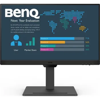 Monitor BenQ BL2490T 23,8" LED monitor, 23,8", IPS, 1920×1080, 16:9, 100Hz, 5ms, 250cd/m2, 1300:1, 2× HDMI, DisplayPort, repro, Pivot, VESA, en. tř. E, černý 9H.LMHLJ.LBE