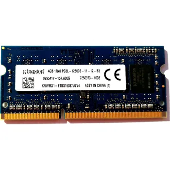 Operační paměť Kingston 4GB DDR3L SODIMM 1600MHz 9995417-157A00G