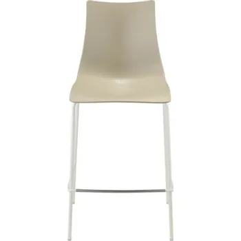 Jídelní židle SCAB Nízká barová židle ZEBRA kostra lněná + skořepina holubičí šeď 2566 NL