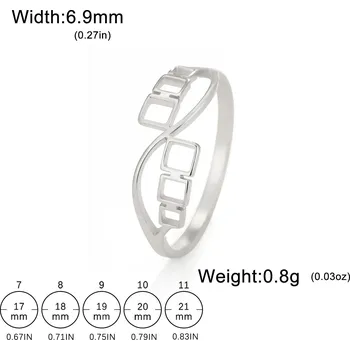 Prsten Ocelový prsten | módní šperk - Styl 19 Ocel , 8