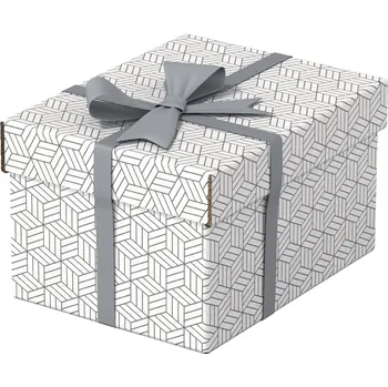 Úložný box Krabice úložná s víkem - bílá S / 3 ks