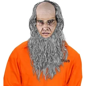 Karnevalový kostým Widmann&nbsp;Sada pleš stařec s vousy a brýlemi