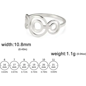 Prsten Ocelový prsten | módní šperk - Styl 11 Ocel , 10