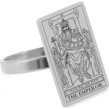 Prsten Ocelový prsten tarot | dámský šperk - CÍSAŘ-200013899 , 11