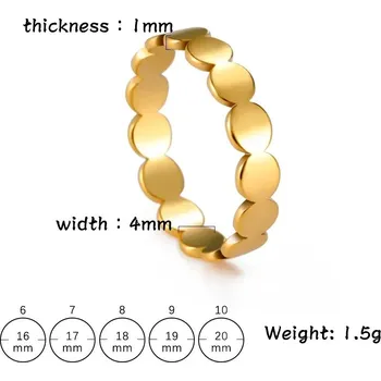 Prsten Ocelový prsten | módní šperk - Styl 22 Gold , 9