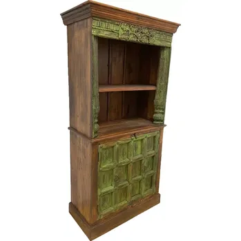 Knihovna Knihovna India UNIKAT zelená (Palisandr - sheesham)