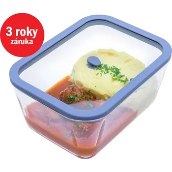 Dóza na potraviny STATUS 131108 Viva vakuová dóza sklo 2,6 l modrá