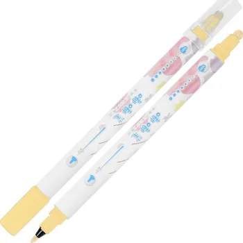 Oboustranný popisovač M&G v peru Sakura, světlo-žlutý