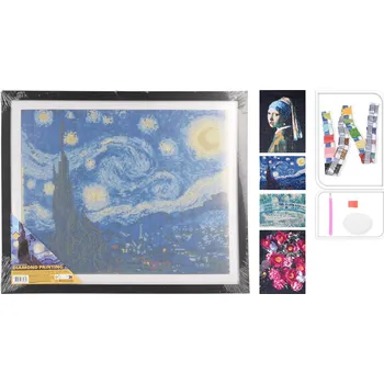 Diamantové malování Diamantové malování (s rámem) - 4 různé motivy