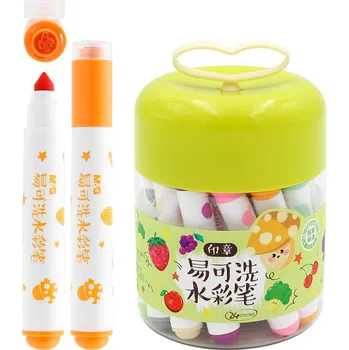 Fixy vodové s razítkem - sada 24 ks